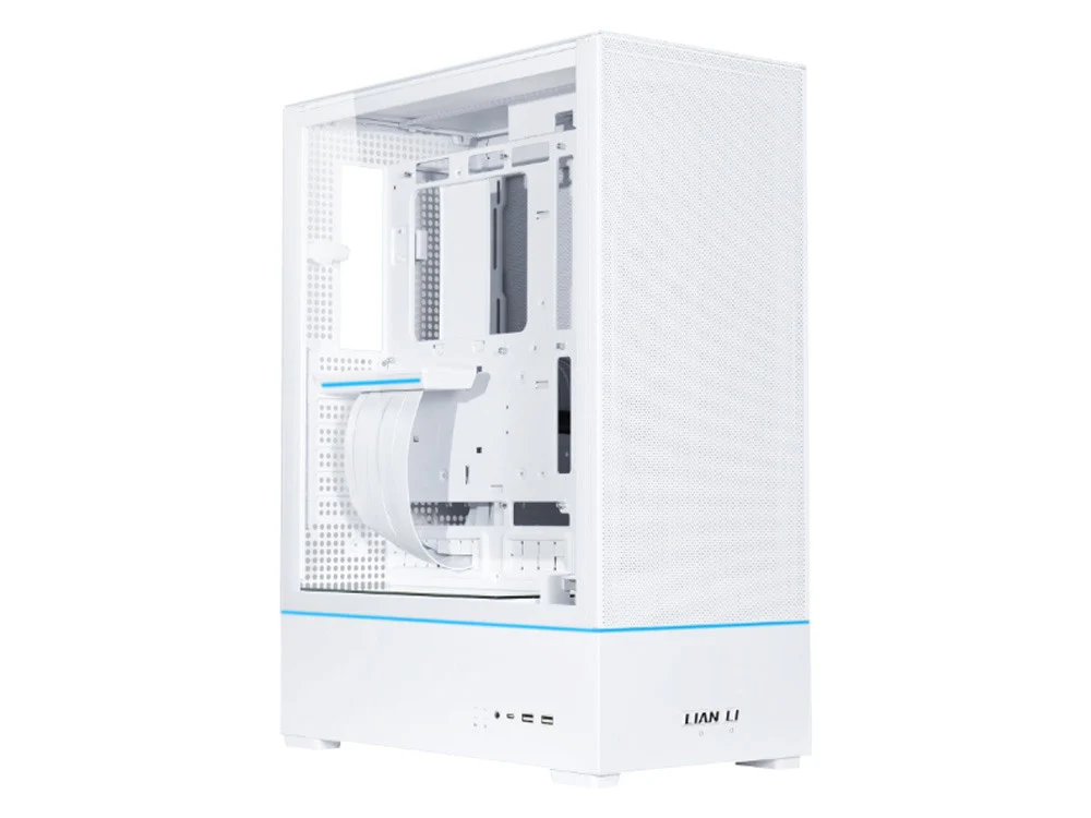 Lian Li SUP01 Stand-up Platform Tempered Glass Small Tower Case - White