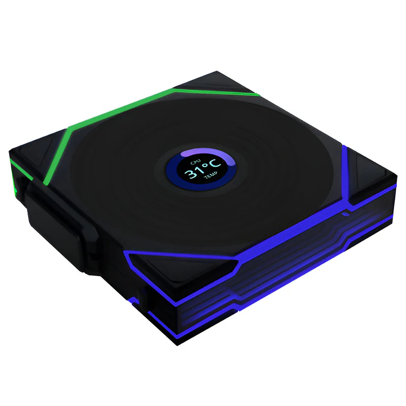 Lian Li TL LCD Wireless 140mm Reverse Fan (Black)