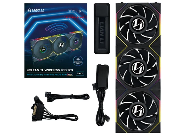 Lian Li UNI Fan TL LCD 120 Wireless Reverse Blade 3 Pack - Image 3
