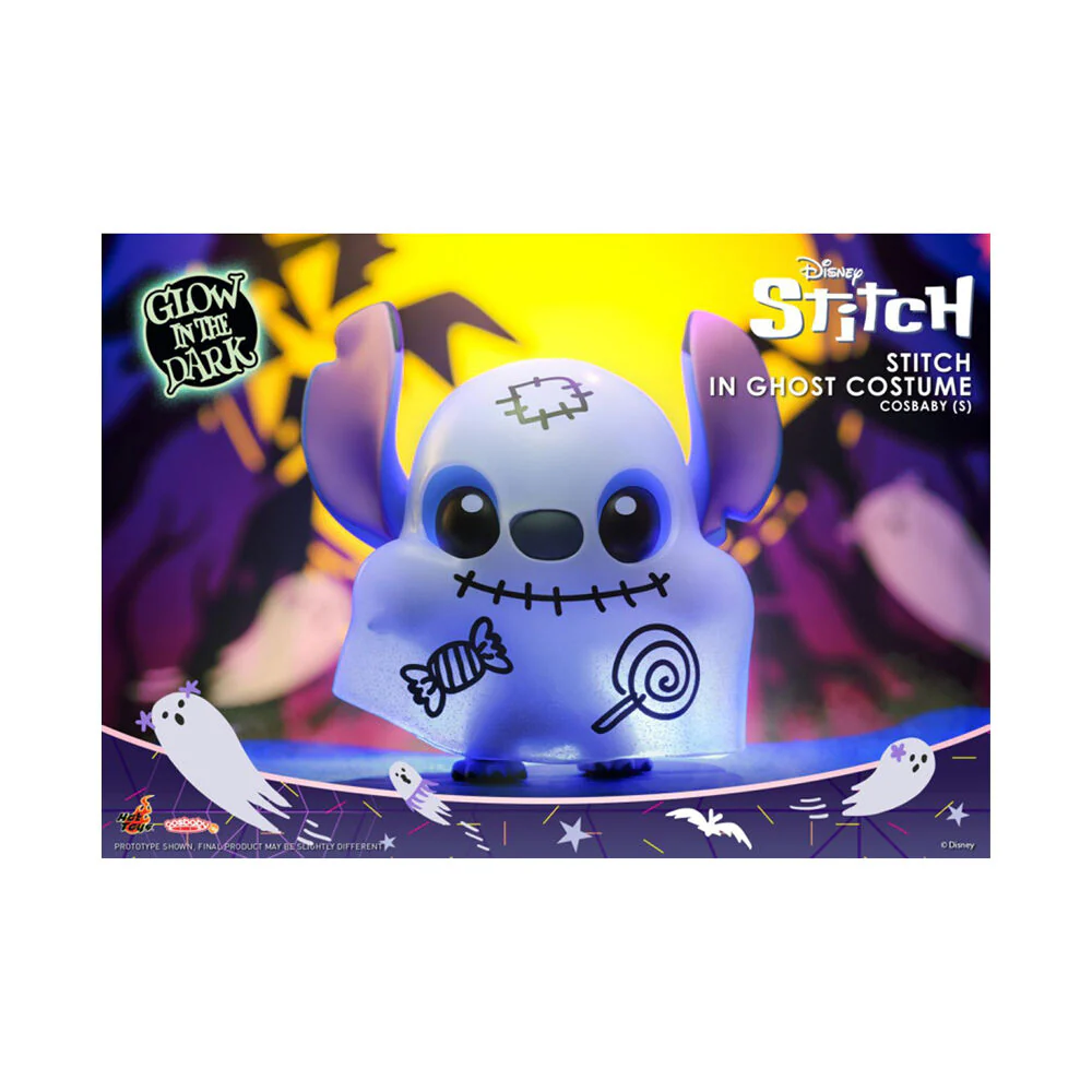 Lilo & Stitch Stitch (Halloween Ghost) Cosbaby Vinyl Action Figure Toy 12cm - Image 2