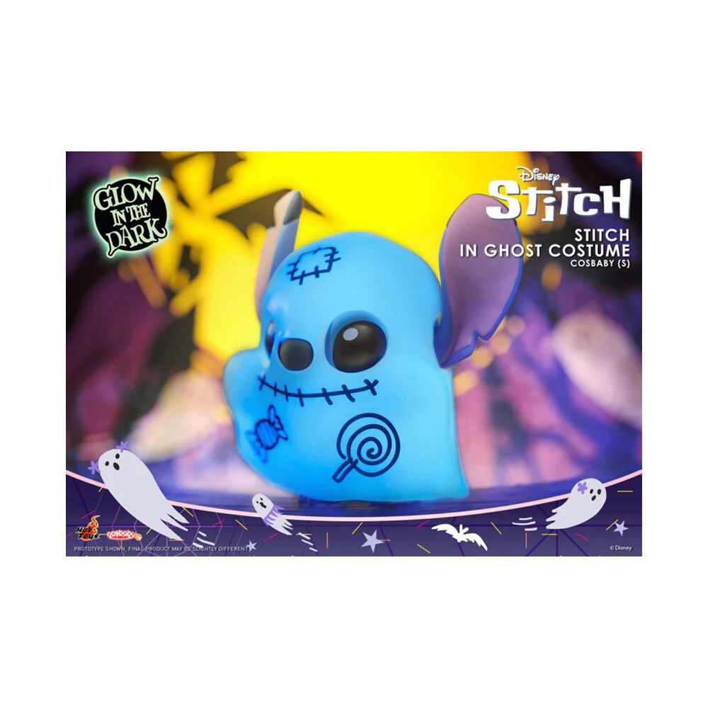 Lilo & Stitch Stitch (Halloween Ghost) Cosbaby Vinyl Action Figure Toy 12cm - Image 4