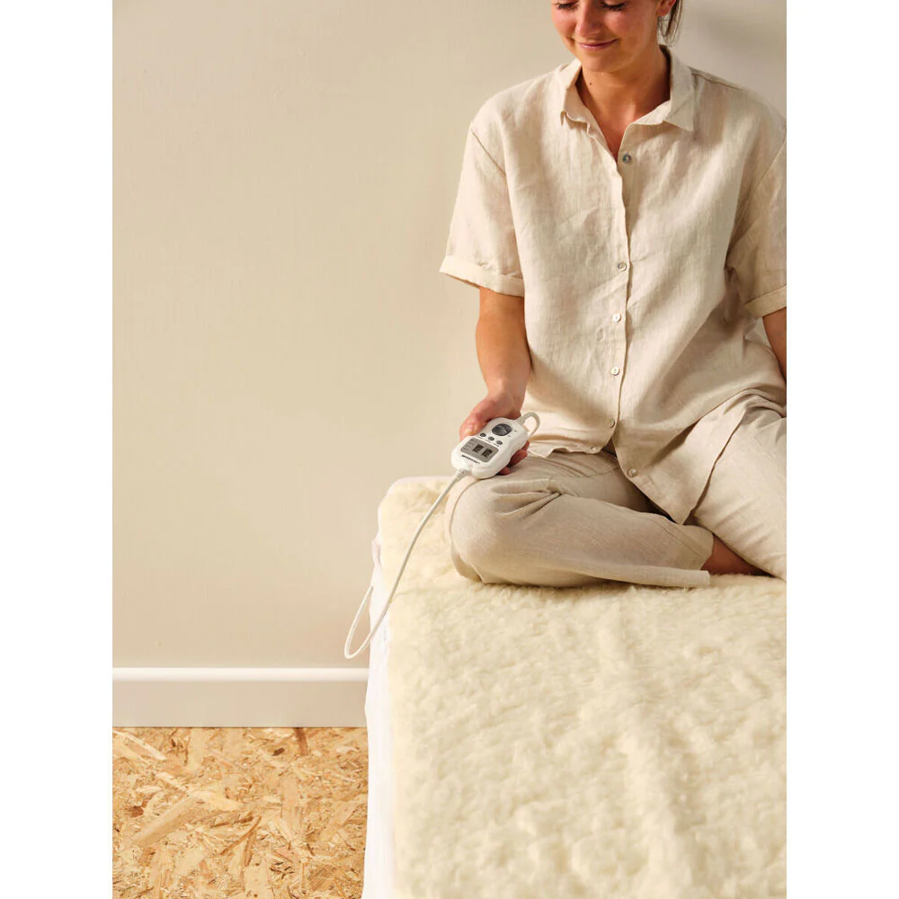 Linen House Woolen Multi-Zone Electric Blanket with Left-Hand Control – Cream (Long Single) - Image 4
