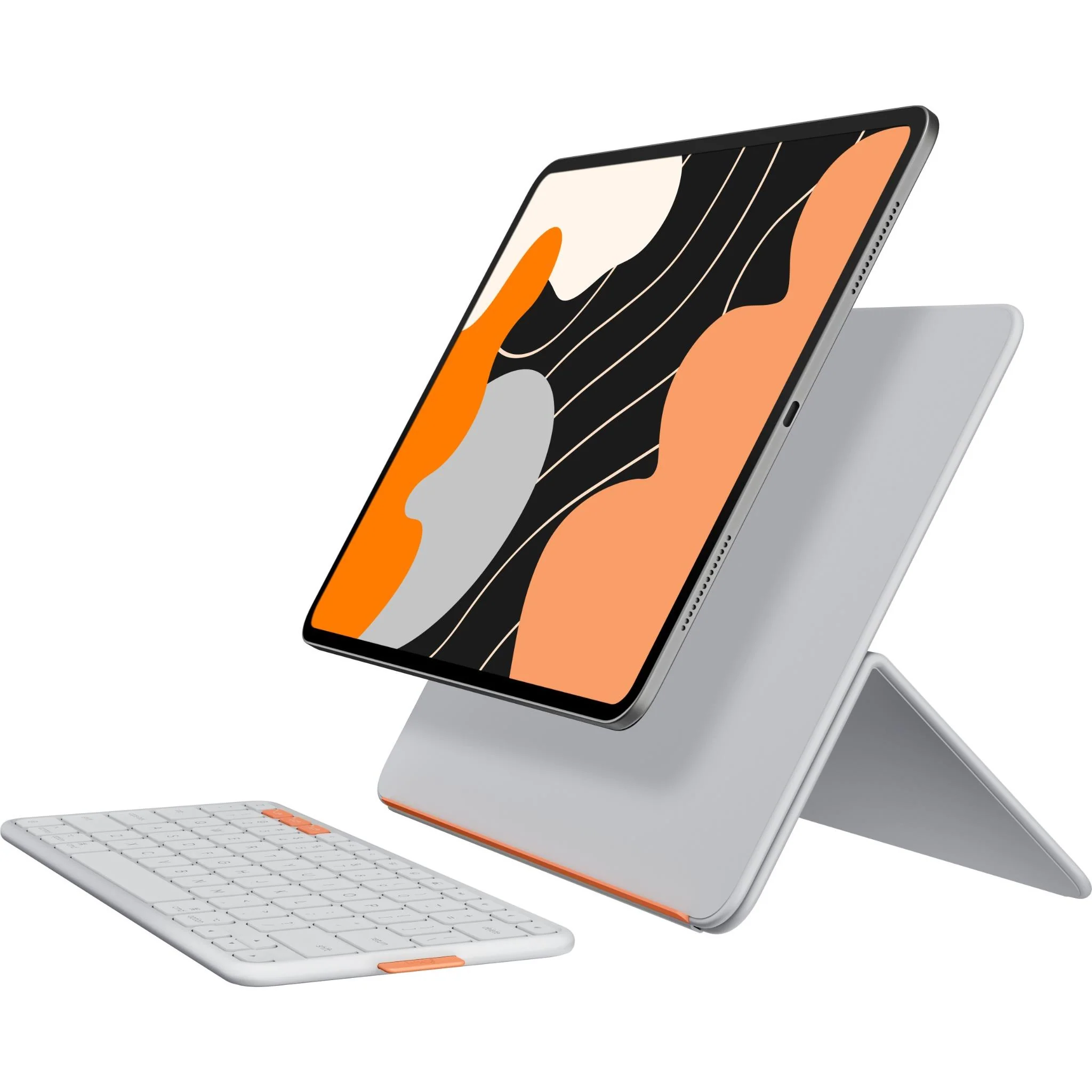 Logitech Flip Folio for iPad Pro 13" M4 & Air 13" M4/M3/M2  (Pale Grey) - Image 2