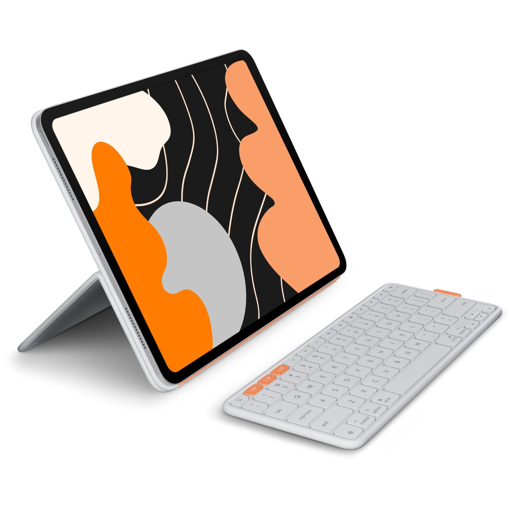 Logitech Flip Folio for iPad Pro 13" M4 & Air 13" M4/M3/M2  (Pale Grey) - Image 4
