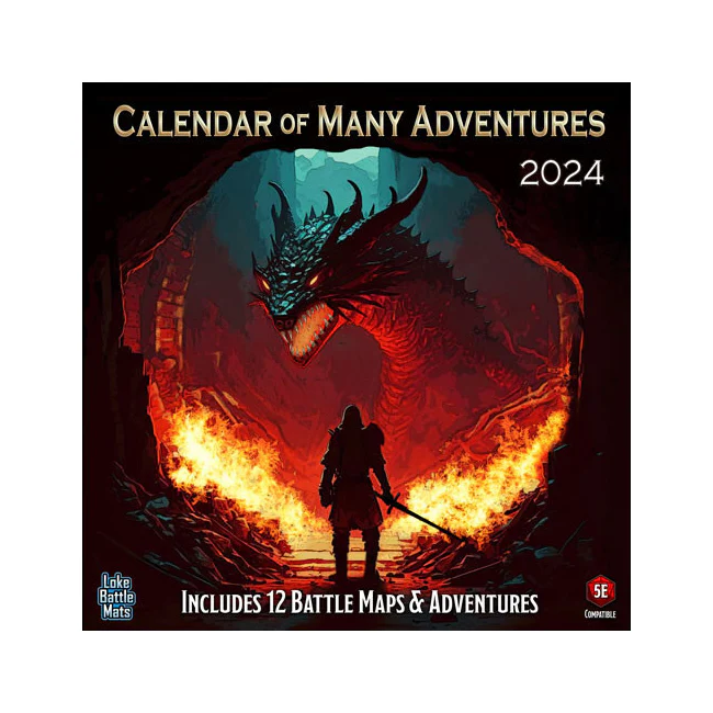 Loke BattleMats Calendar of Many Adventures 2024 Battle Maps Interactive Play
