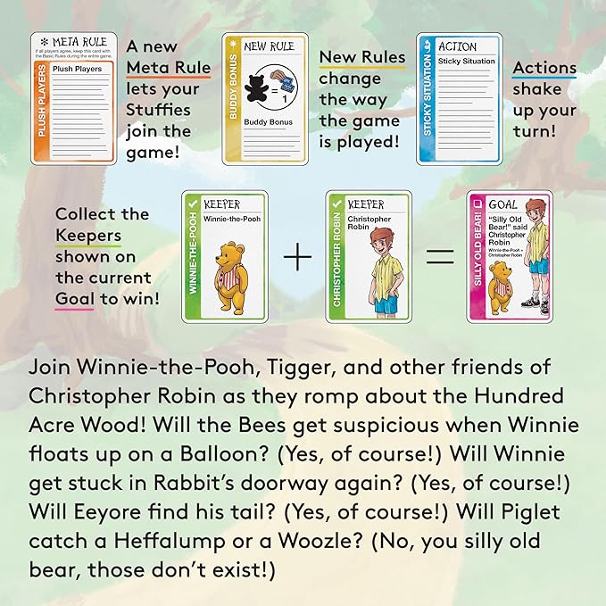 Looney Labs Fluxx Hundred Acre Wood Fluxx Board Game - Image 3