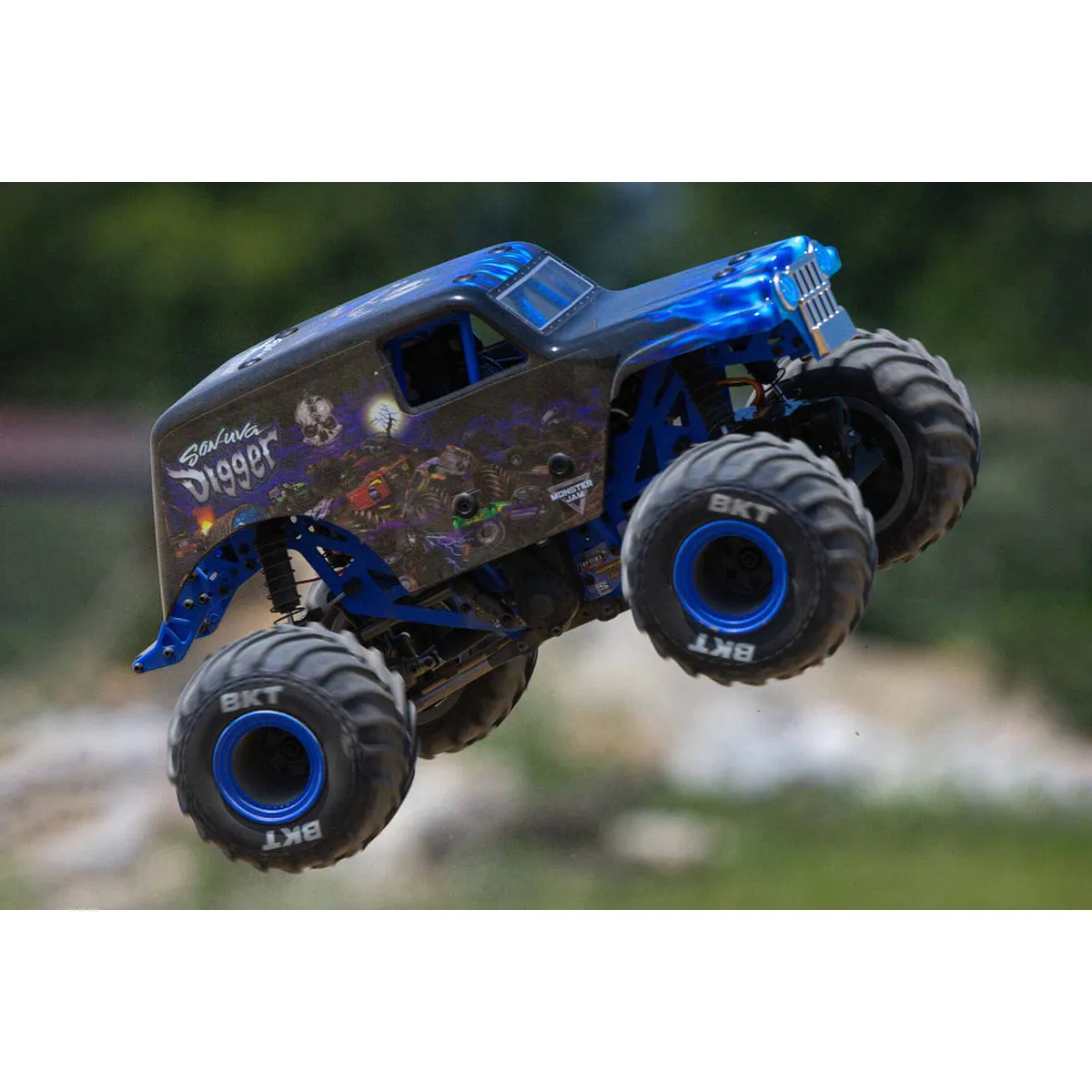 Losi Mini LMT Son Uva Digger RC Truck - Blue - Image 8