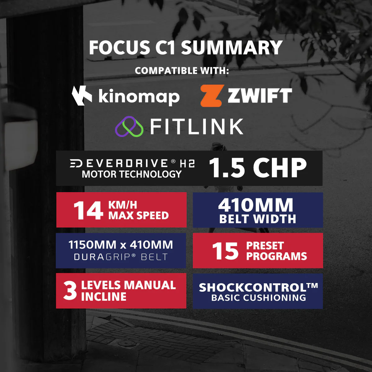 LSG Fitness Focus C1 Treadmill - Image 3