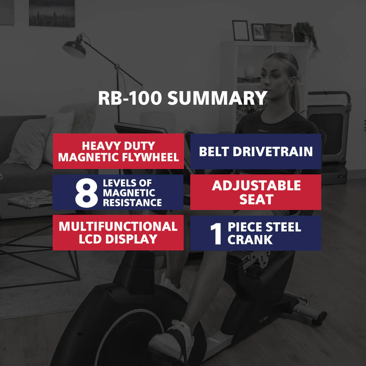 LSG Fitness RB-100 Recumbent Bike - Image 3