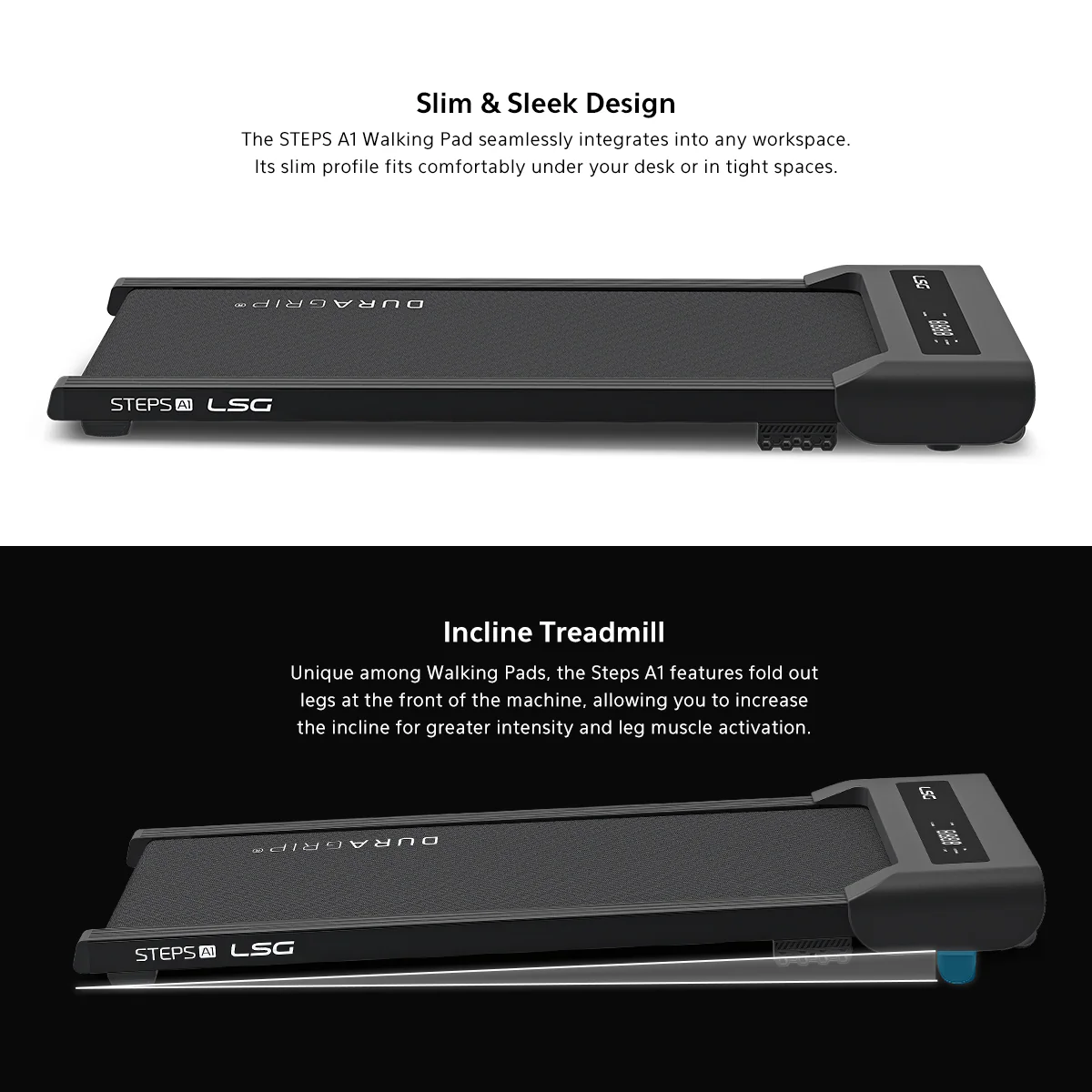 LSG Fitness Steps A1 Walking Pad Under Desk Treadmill - Image 4