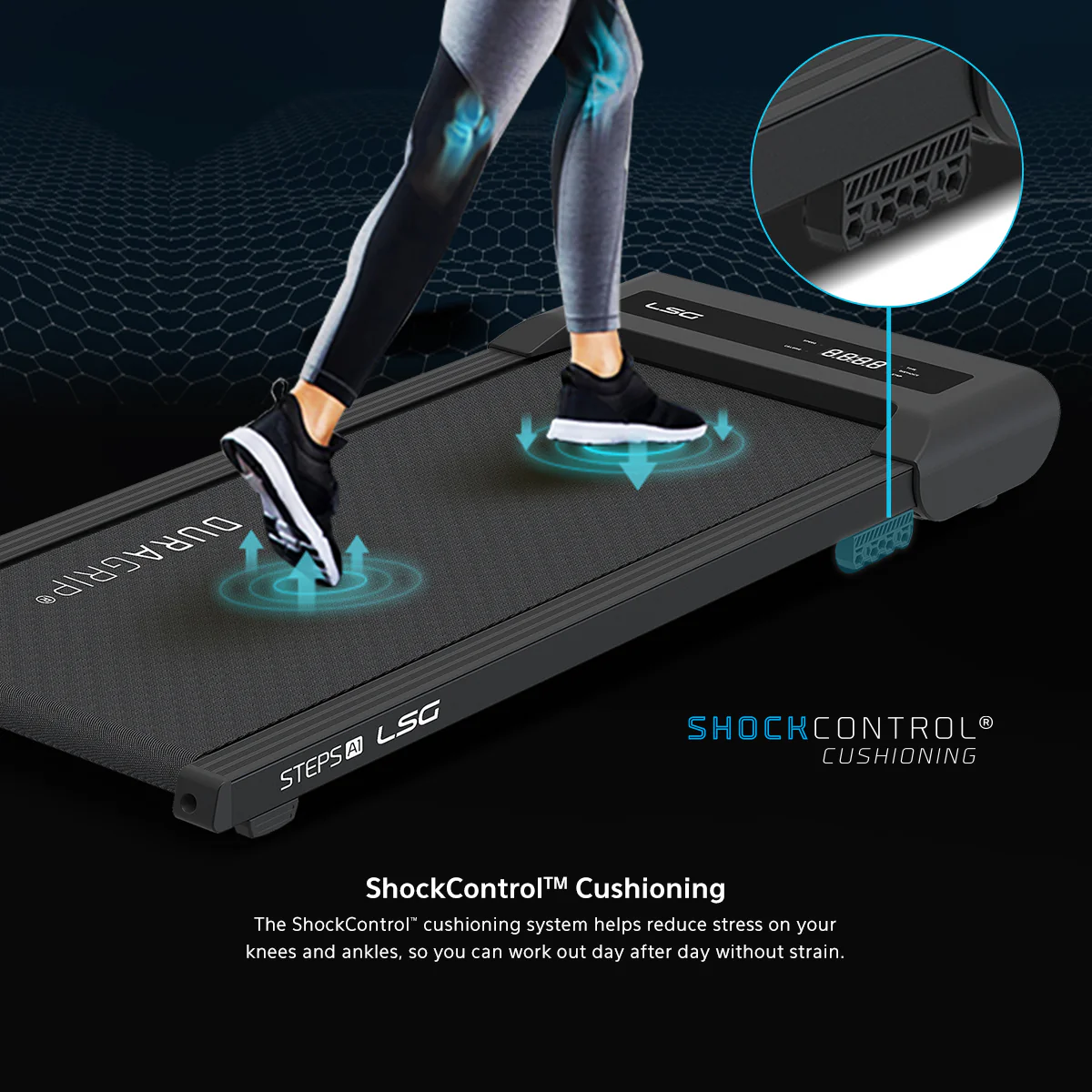 LSG Fitness Steps A1 Walking Pad Under Desk Treadmill - Image 5