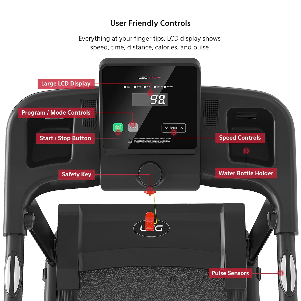 LSG Pacer M4 Treadmill - Image 5