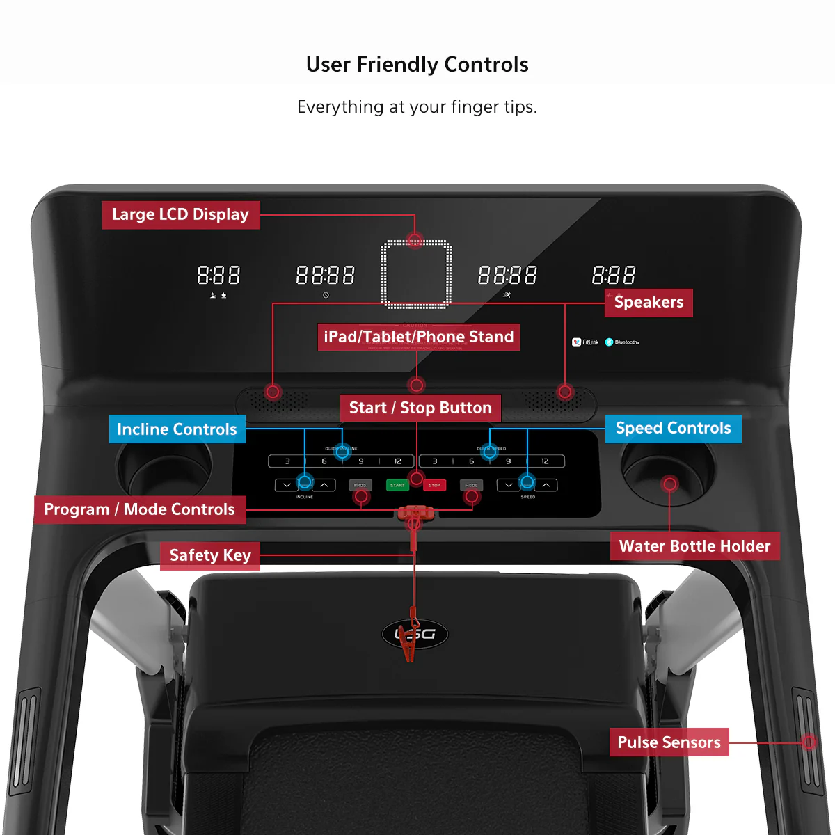 LSG VULCAN M2 Treadmill - Image 5