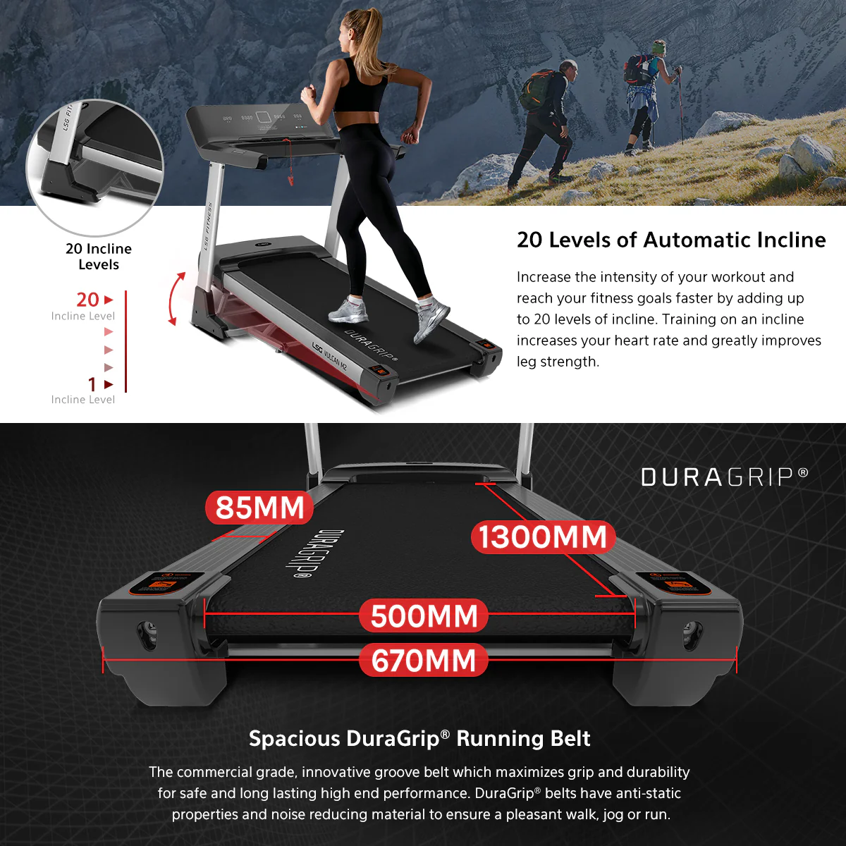 LSG VULCAN M2 Treadmill - Image 6