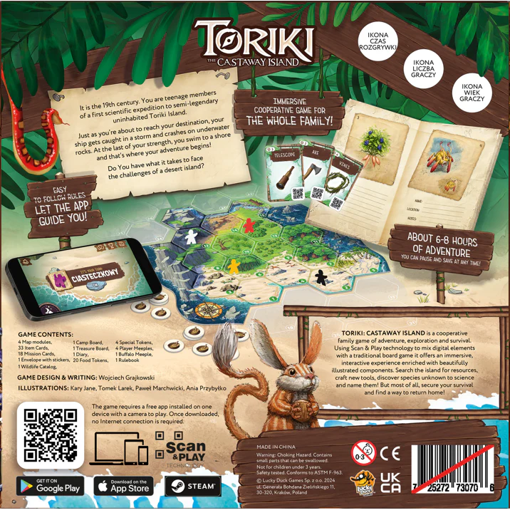 Lucky Duck Games Toriki The Castaway Island Game - Image 2