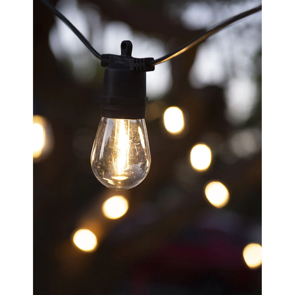 LumiFX 20 Bulb LED WIFI Smart Festoon Lights 20m Warm White - Image 4