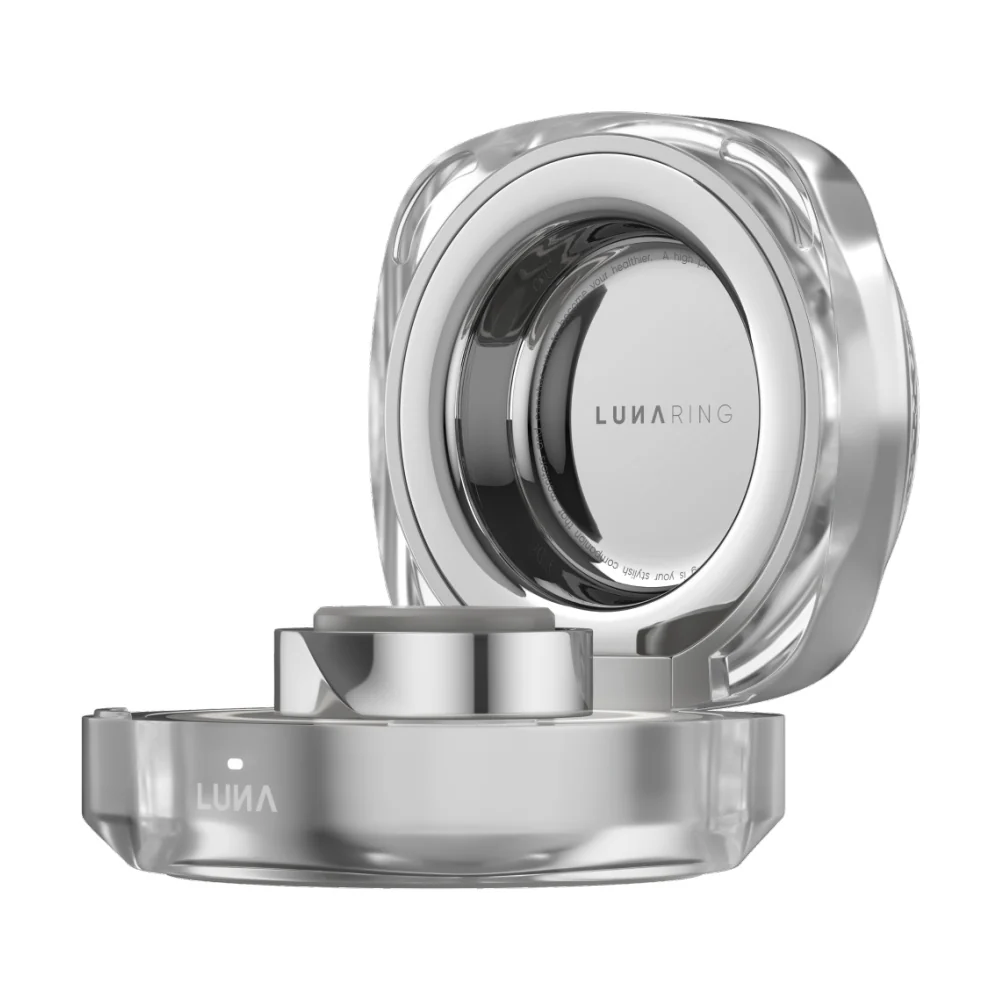 Luna Smart Ring Gen 2 Health Sleep Tracker Titanium Size 11 Stardust Silver - Image 3