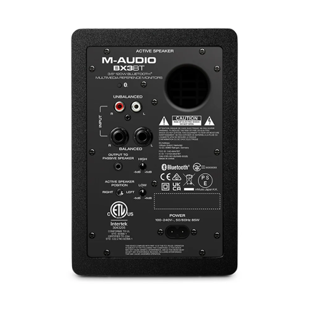 M-Audio BX3 Bluetooth Studio Monitors Speaker Set with 3-Inch Woofer 120W 2pc - Image 3