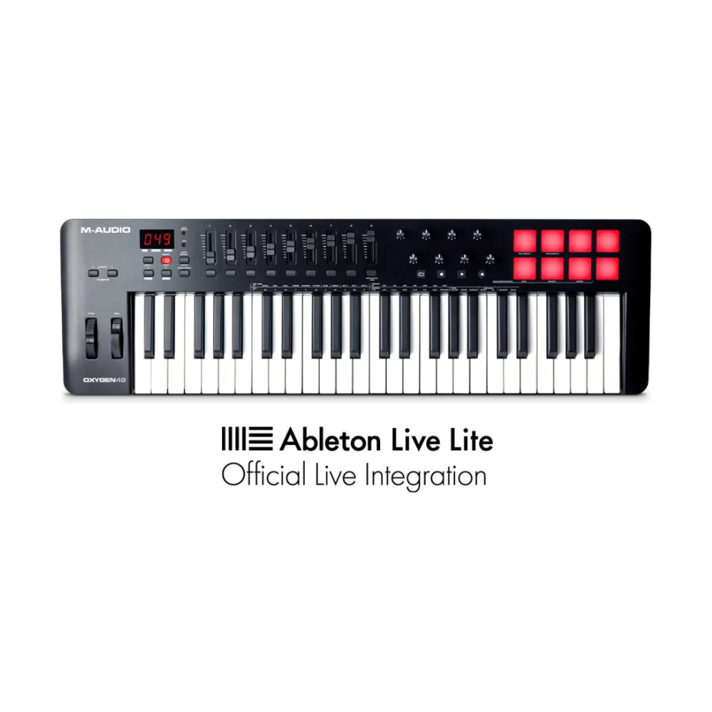M-Audio Oxygen MKV USB-MIDI Connected Keyboard Controller Pads/Pots/Fader 49 Key - Image 2