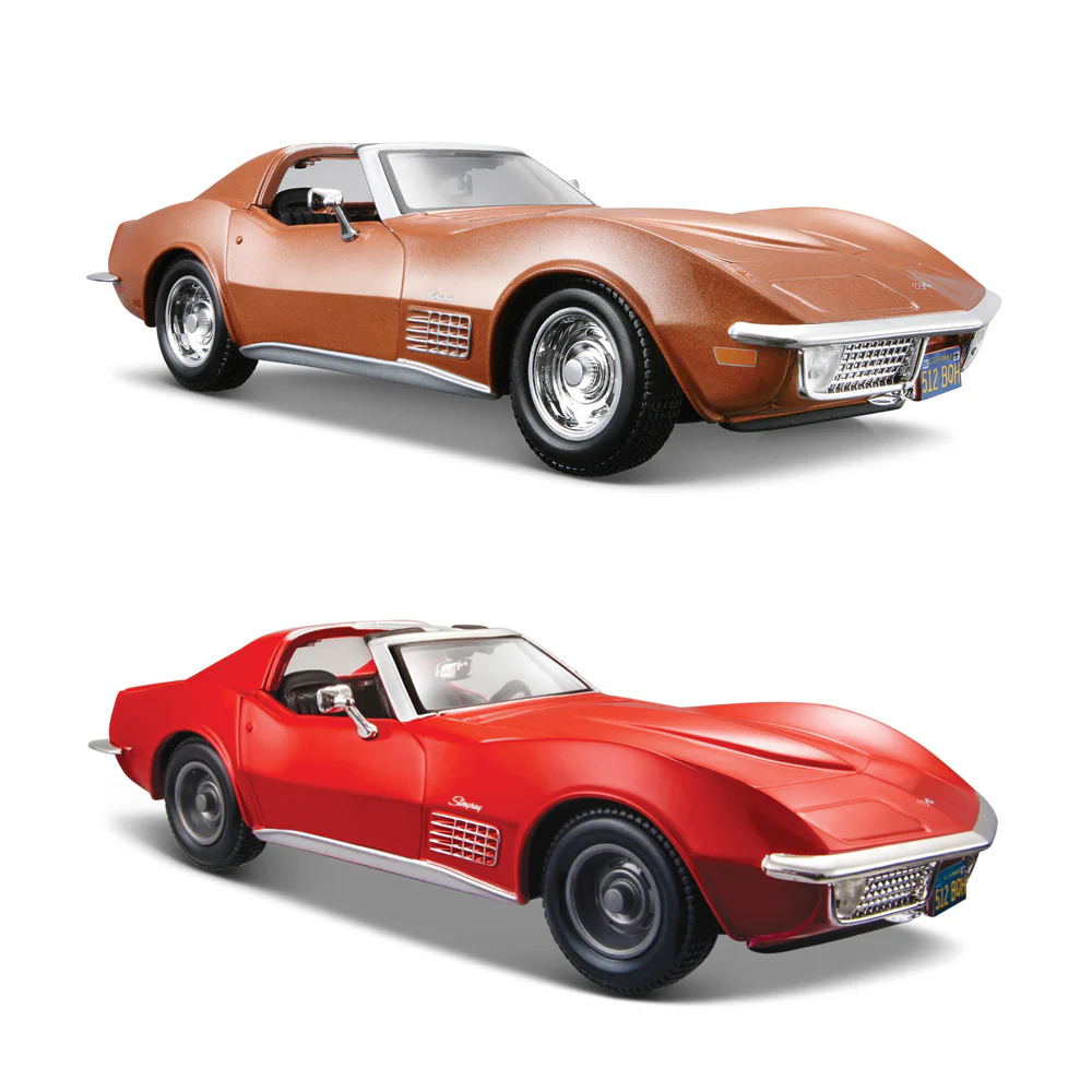 Maisto Licensed 1:24 Scale Chevrolet Corvette Diecast Model Car (Red) - Image 2
