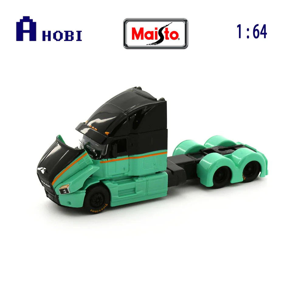 Maisto Licensed 1:64 Scale Design Custom Rigs Mack Anthem Trucks Model (Black Green) - Image 3