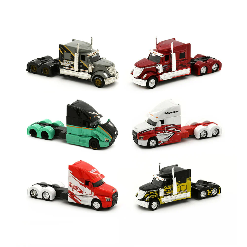 Maisto Licensed 1:64 Scale Design Custom Rigs Mack Anthem Trucks Model (Black Green) - Image 5