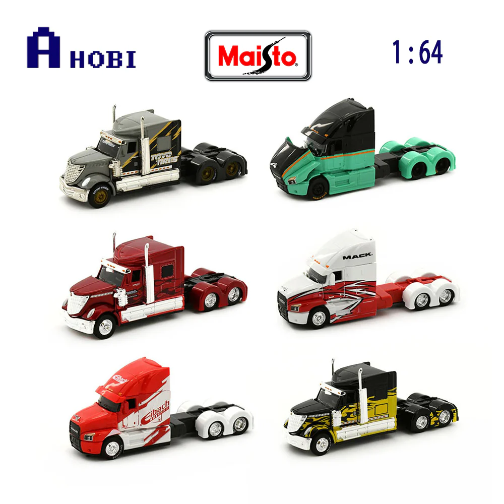 Maisto Licensed 1:64 Scale Design Custom Rigs Mack Anthem Trucks Model (Black Green) - Image 6