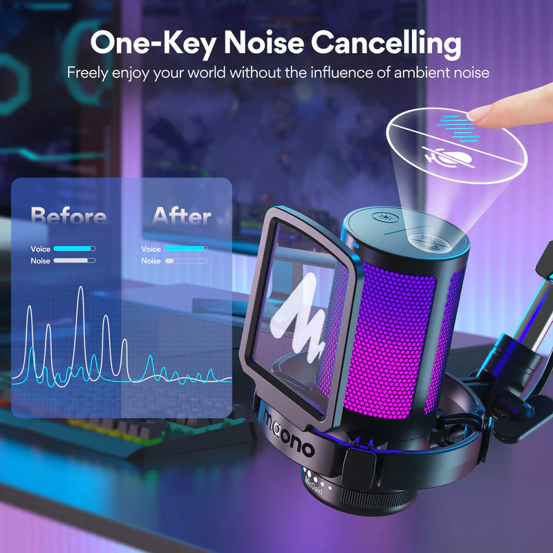 MAONO DGM20S Gamerwave Condenser USB Gaming RGB Microphone - Image 2