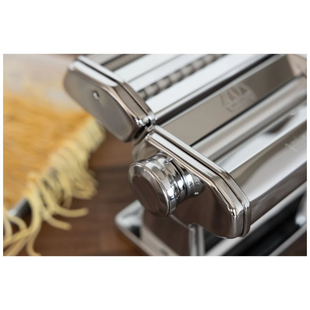 Marcato Atlas Plus Pasta Machine Stainless Steel with 4 Shape Settings (Silver) - Image 4