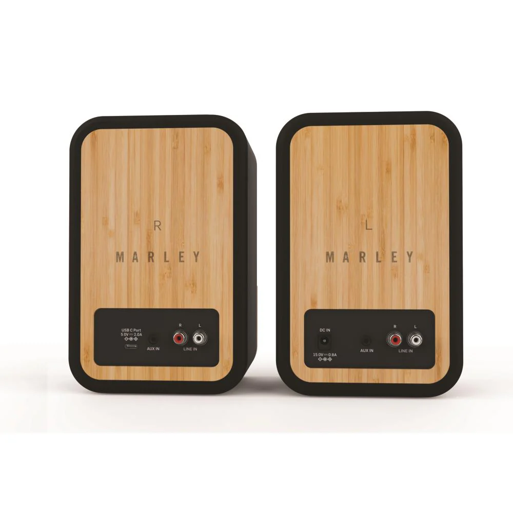 Marley Get Together Duo Bookshelf Bluetooth Speakers - Image 3