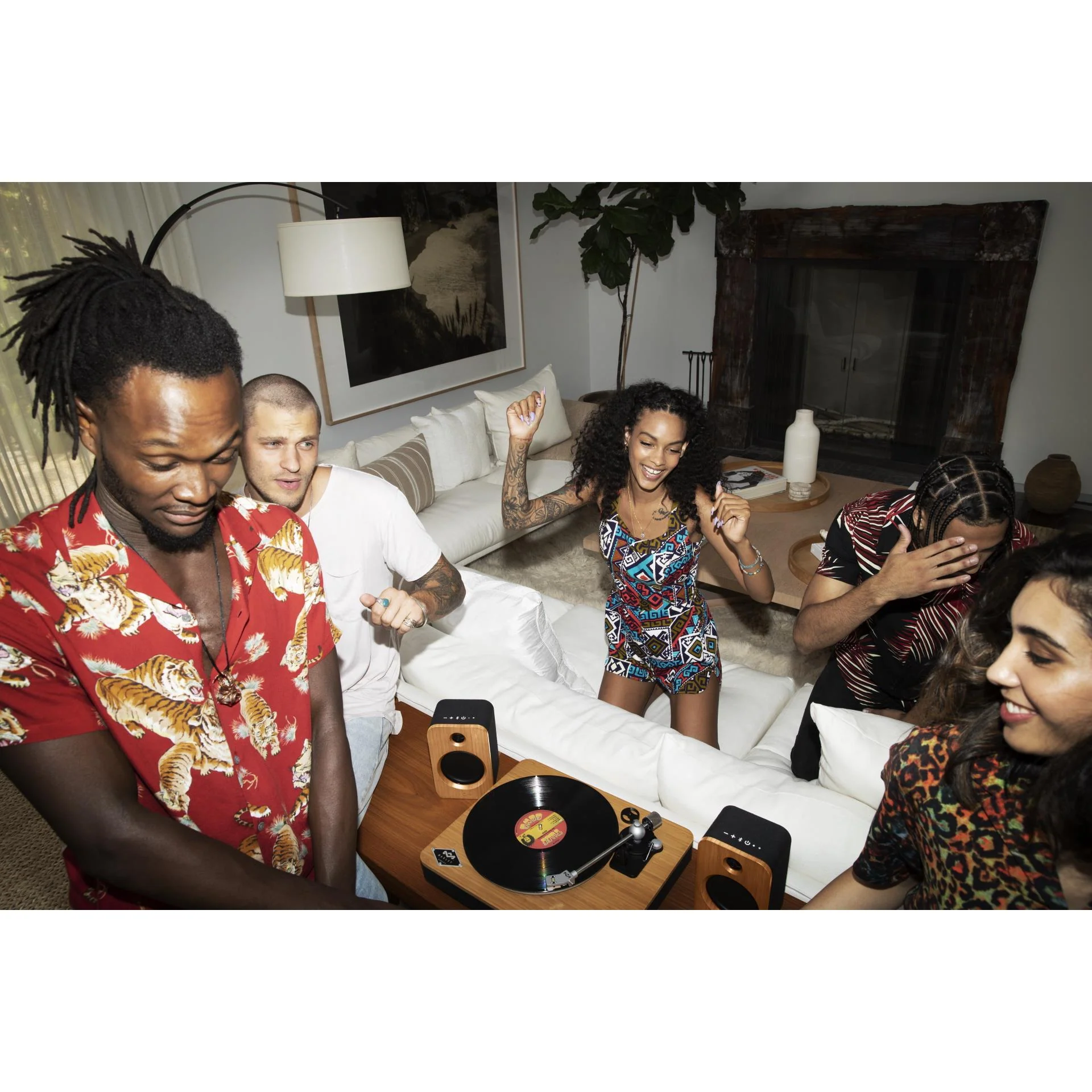 Marley Get Together Duo Bookshelf Bluetooth Speakers - Image 6