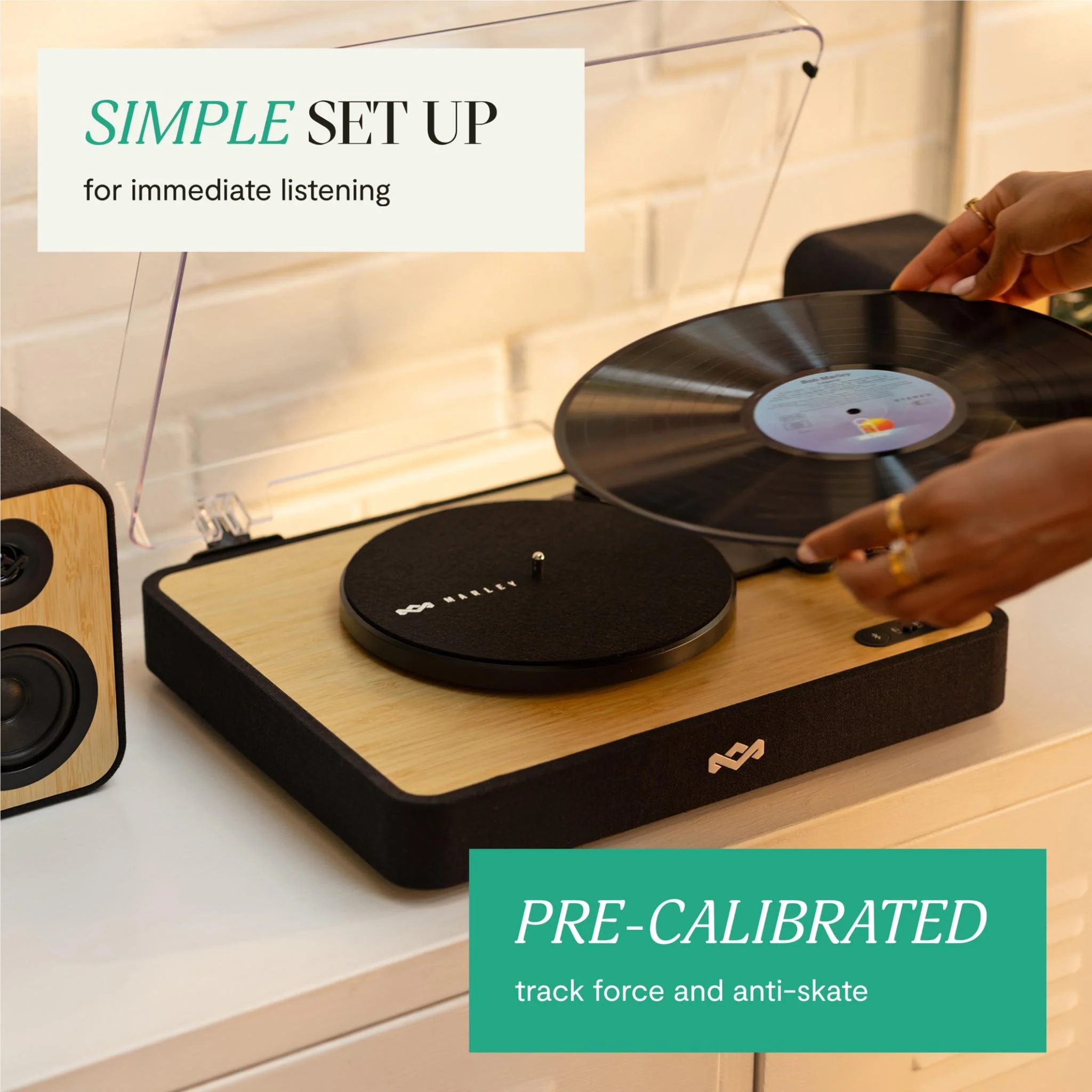 Marley Revolution Turntable with Speakers - Image 4