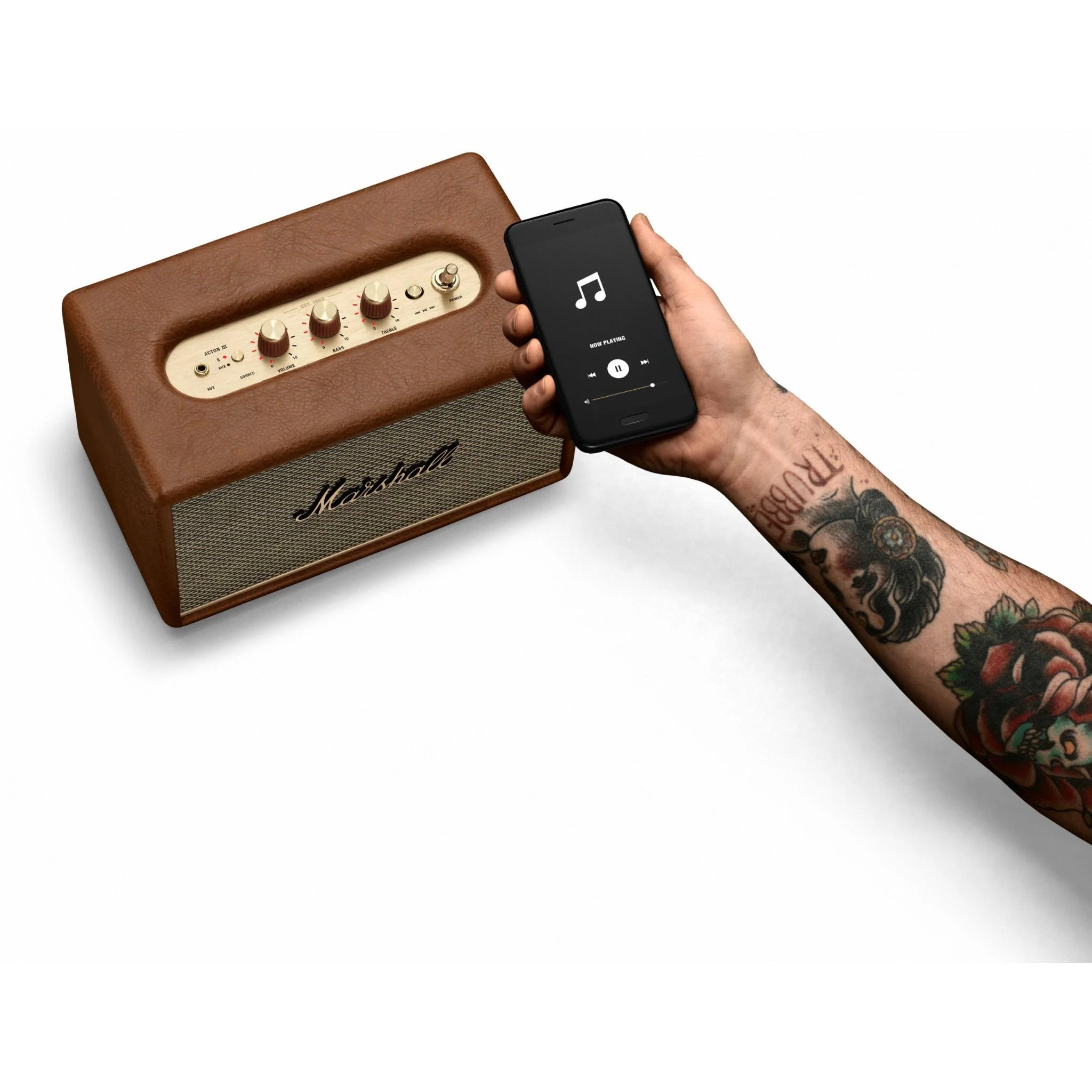 Marshall Acton III Wireless Bluetooth Home Speaker (Brown) - Image 7