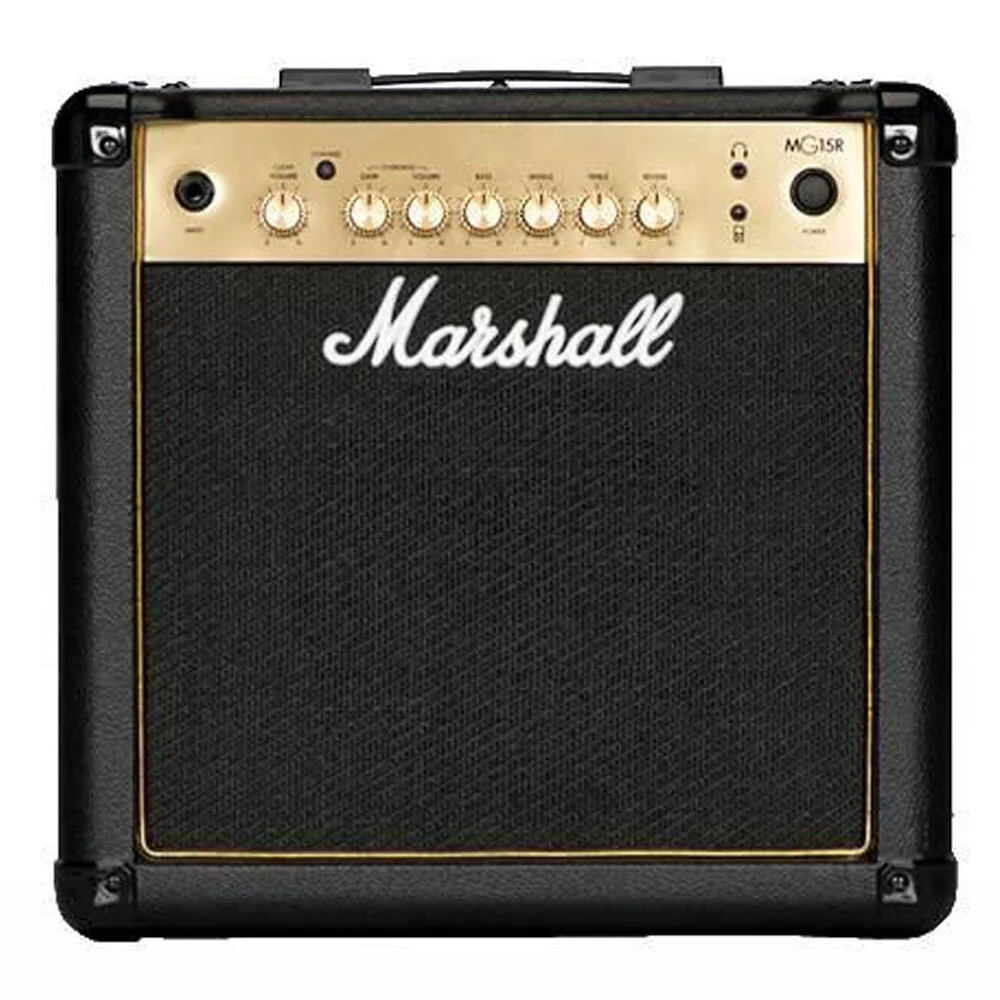 Marshall MG15GR 2-Channel 37.5cm Amplifier 15W Amp Speaker with Reverb for Guitar
