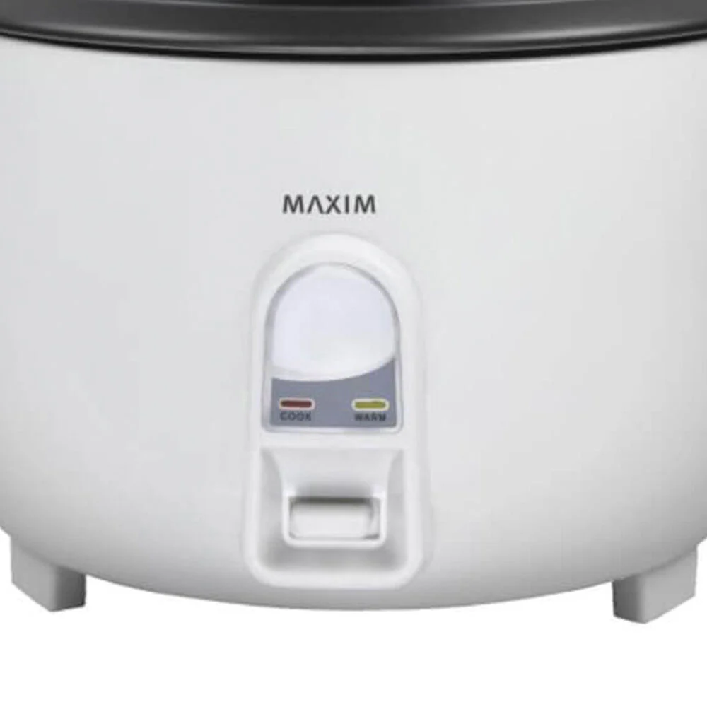 Maxim Kitchenpro Automatic 30-Cup Electric 40cm Rice Cooker Pot w/ Lid White - Image 2