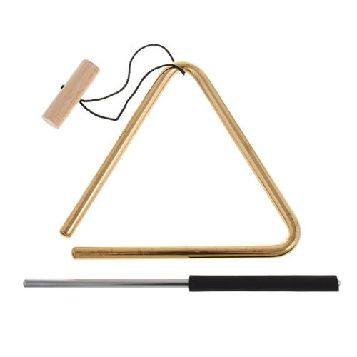 Meinl Percussion 15cm Musical Triangle Solid Brass w/ Striker Music Instrument - Image 3