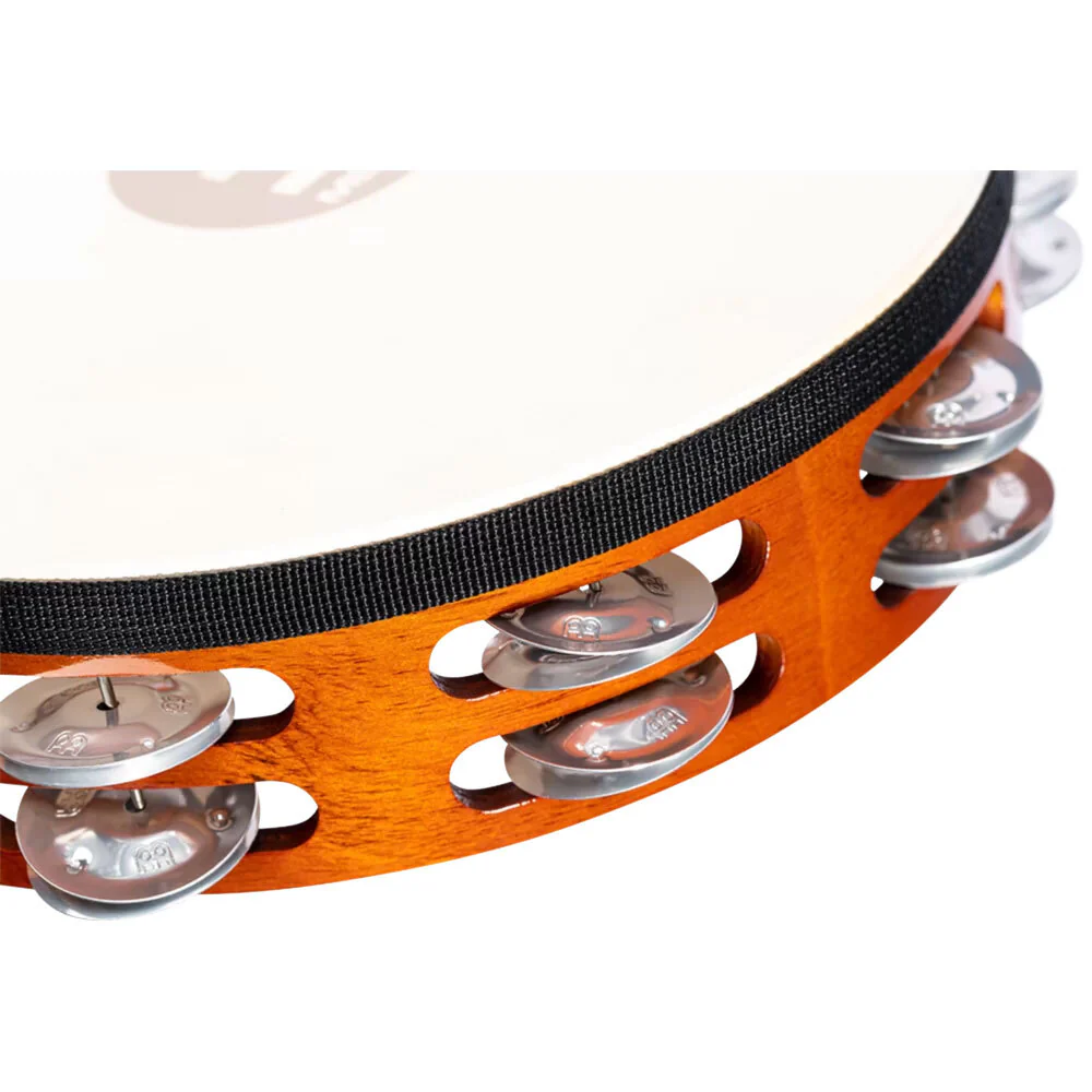 Meinl Percussion Aluminium Jingle African Brown Tambourine Musical Instrument - Image 4