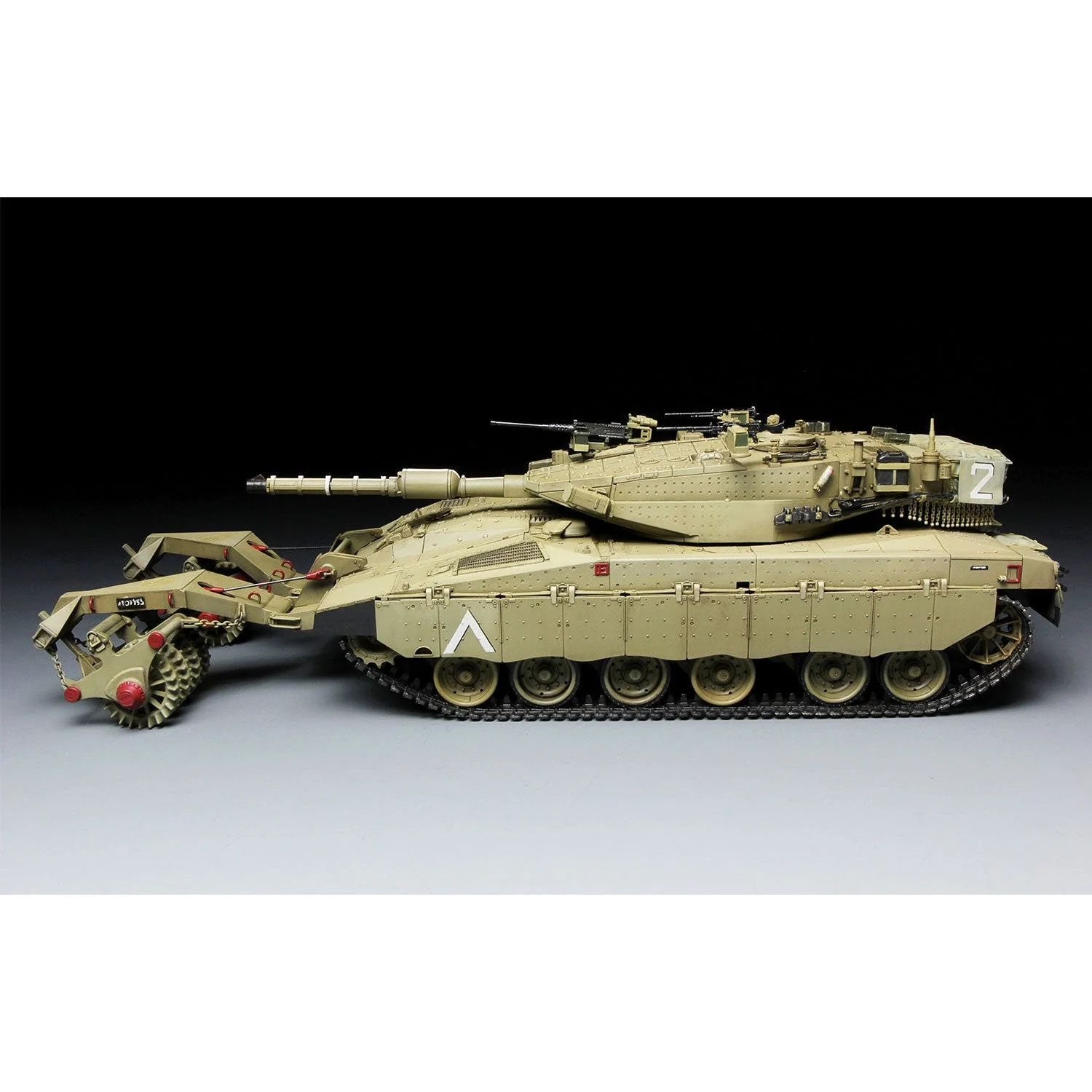 Meng 1/35 Israel Main Battle Tank Merkava Mk.3 BAZ with Nochri Dalet Mine Roller System - Image 4