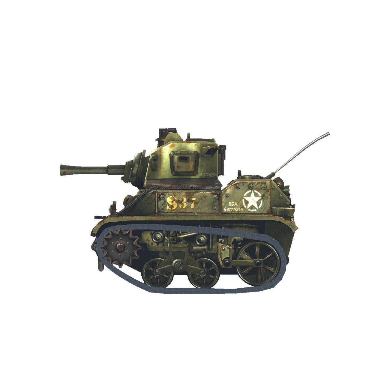Meng U.S. Light Tank M5 Stuart (Cartoon Model) - Image 5
