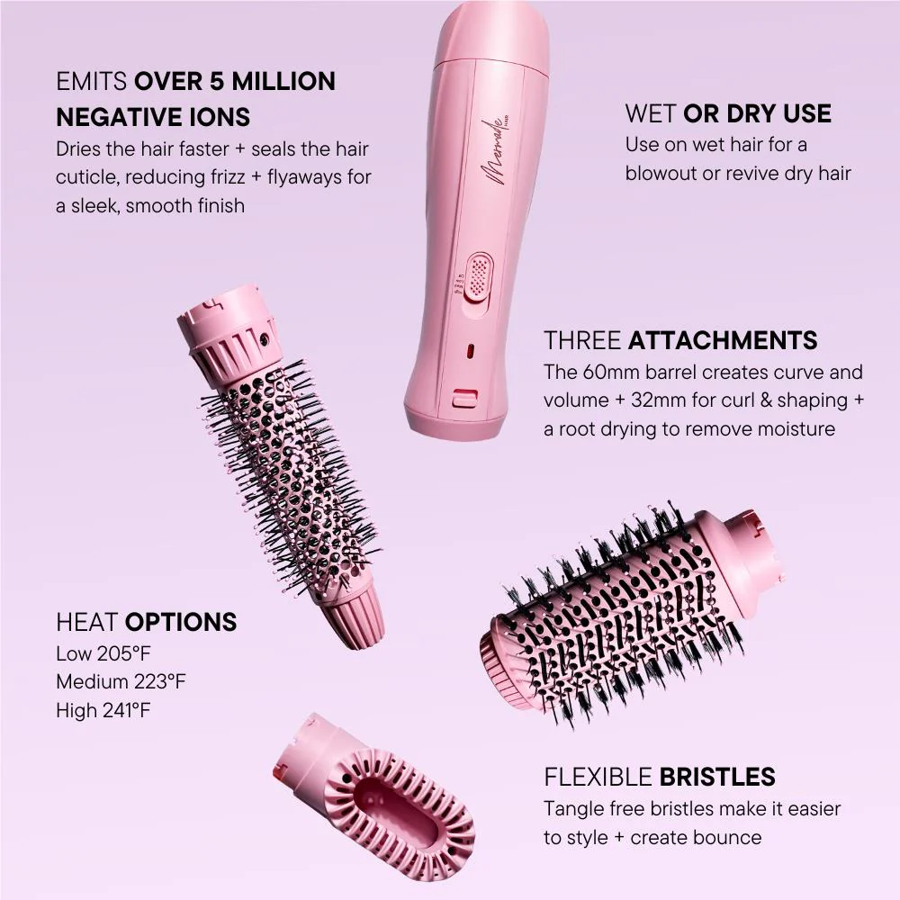 Mermade Interchangeable Blowdry Brush (Pink) - Image 3