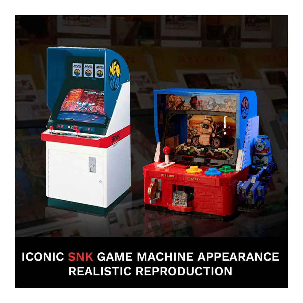 MetalSlug Plastic Arcade Machine Building Toy Set 24x24cm 6y+ 1290-Pieces - Image 2