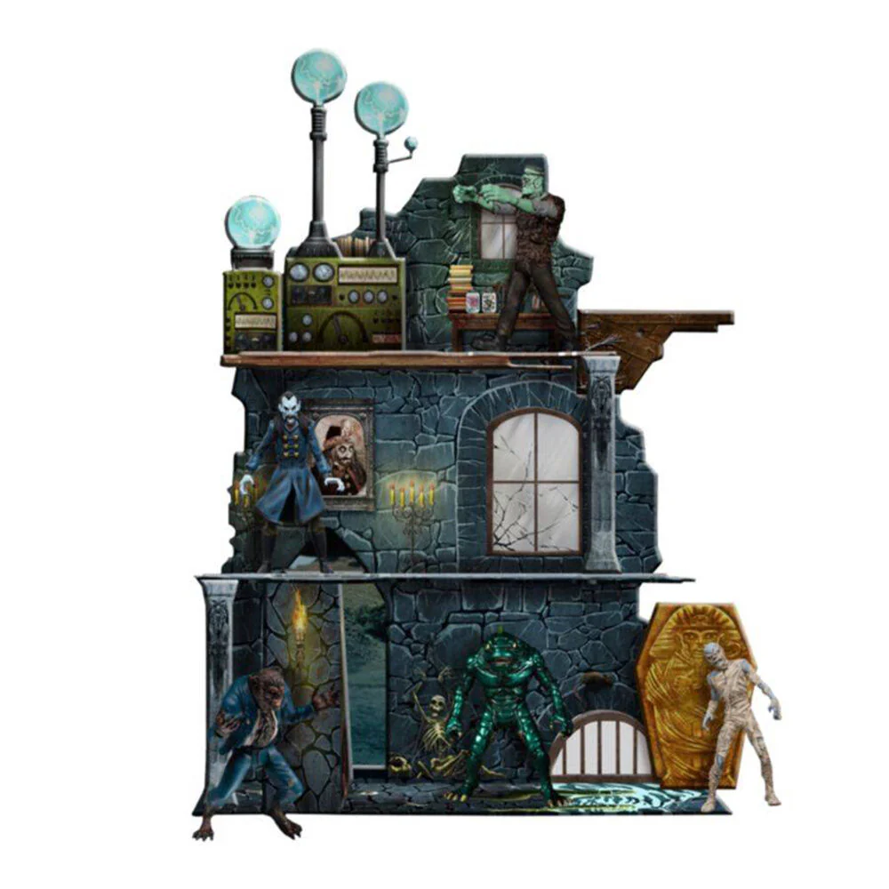 Mezco's Monsters Tower Of Fear Display Figure with Deluxe Box Set