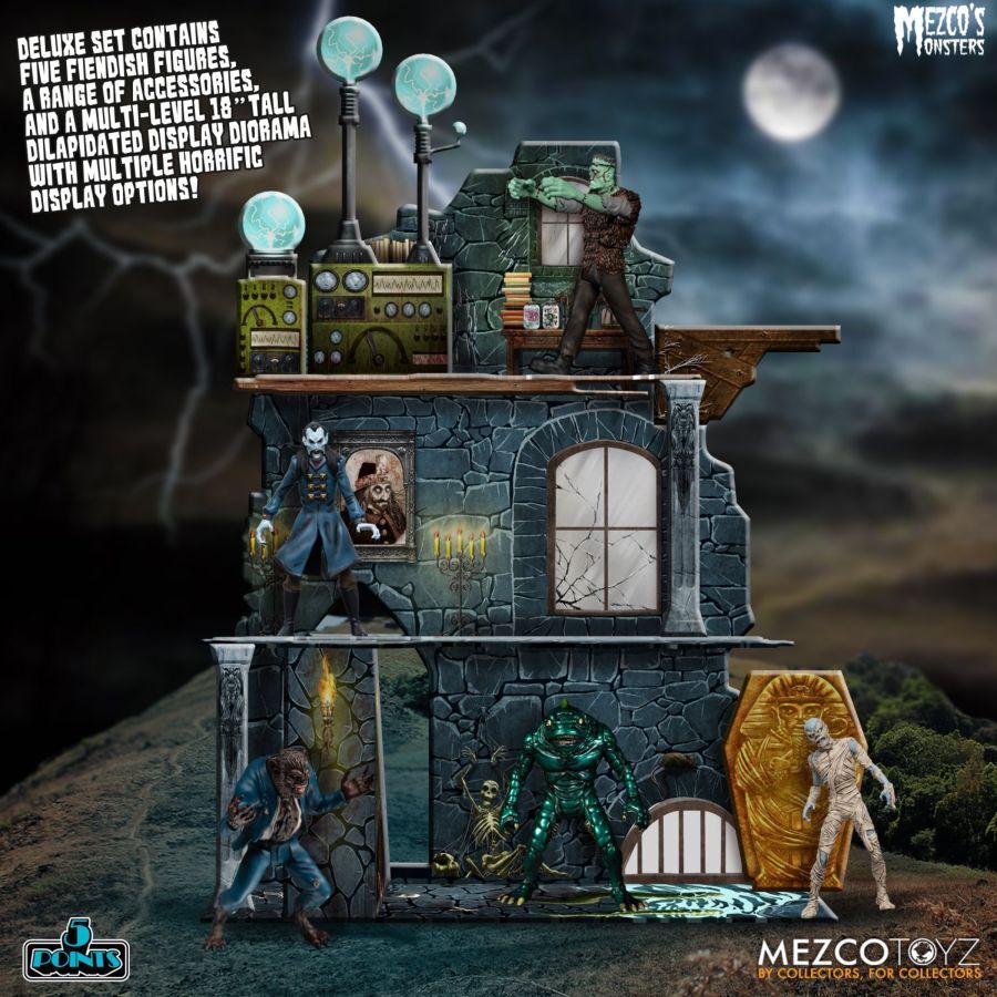 Mezco's Monsters Tower Of Fear Display Figure with Deluxe Box Set - Image 3