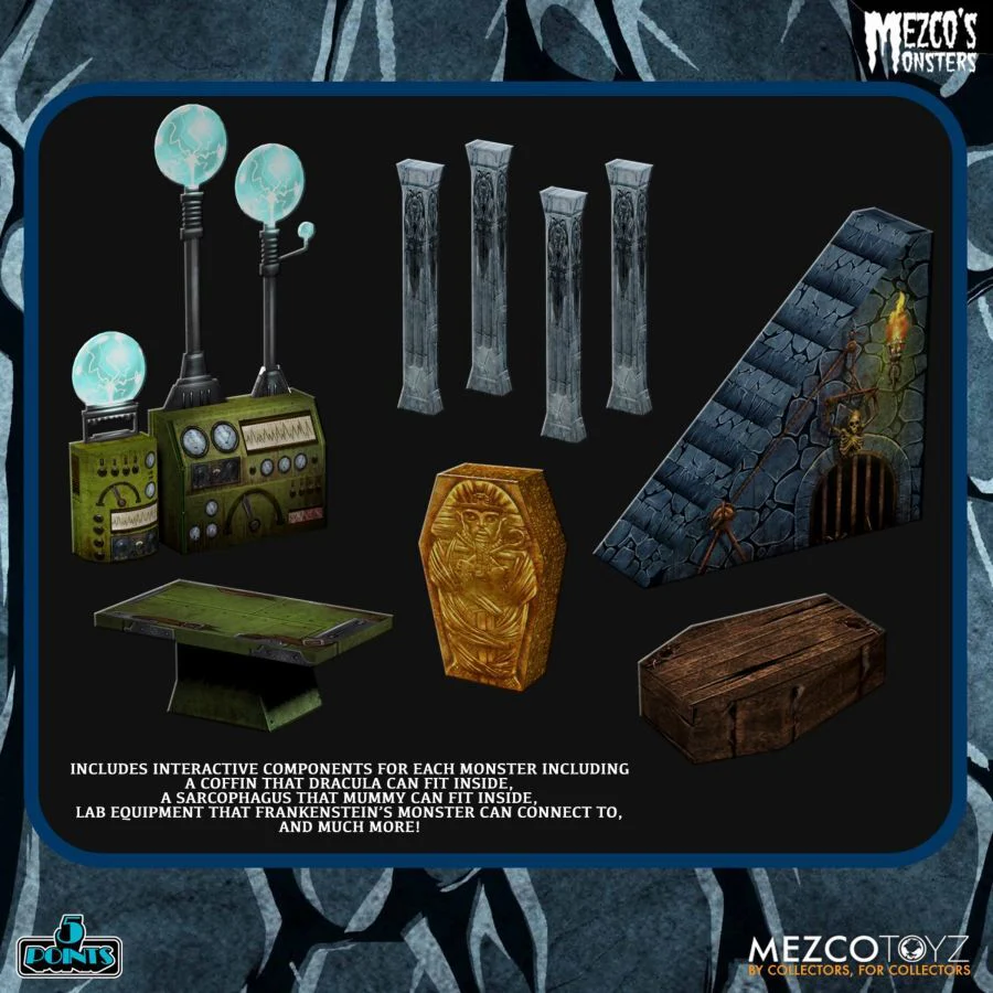 Mezco's Monsters Tower Of Fear Display Figure with Deluxe Box Set - Image 6