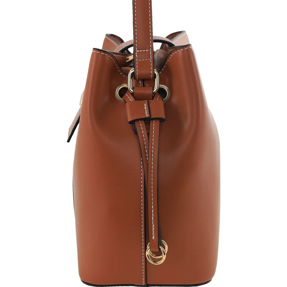 Milleni Women's Handbag Vegan Leather Fashion Stylish Mini Tote Bag (Tan) - Image 6