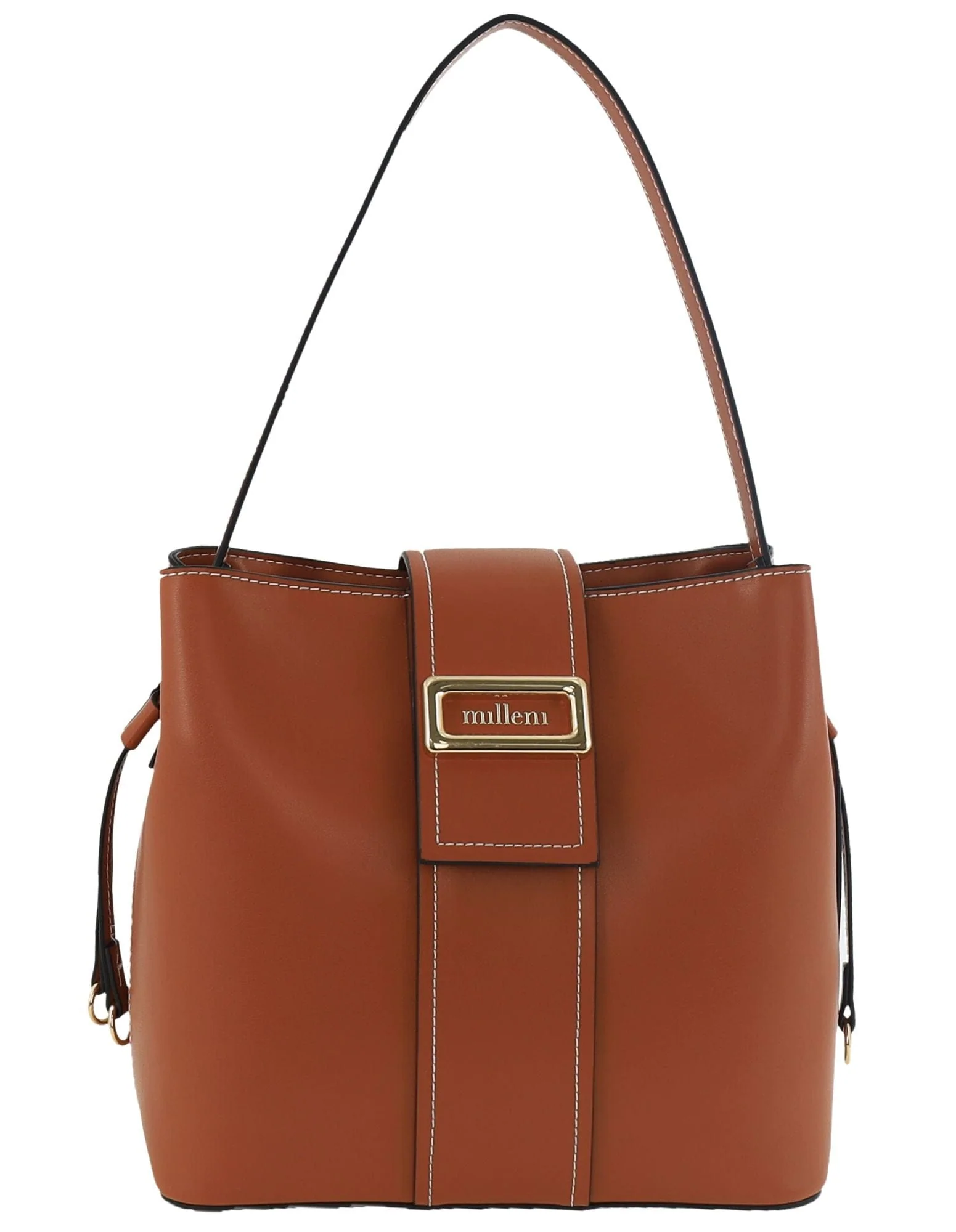 Milleni Women's Handbag Vegan Leather Fashion Stylish Mini Tote Bag (Tan) - Image 7