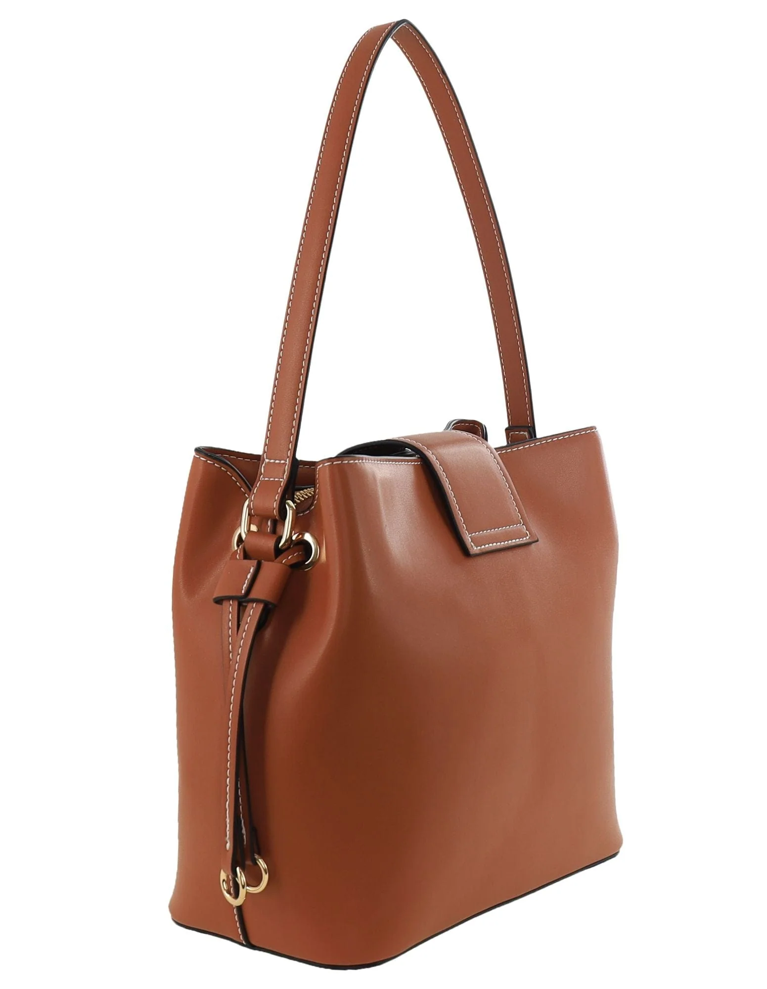 Milleni Women's Handbag Vegan Leather Fashion Stylish Mini Tote Bag (Tan) - Image 8