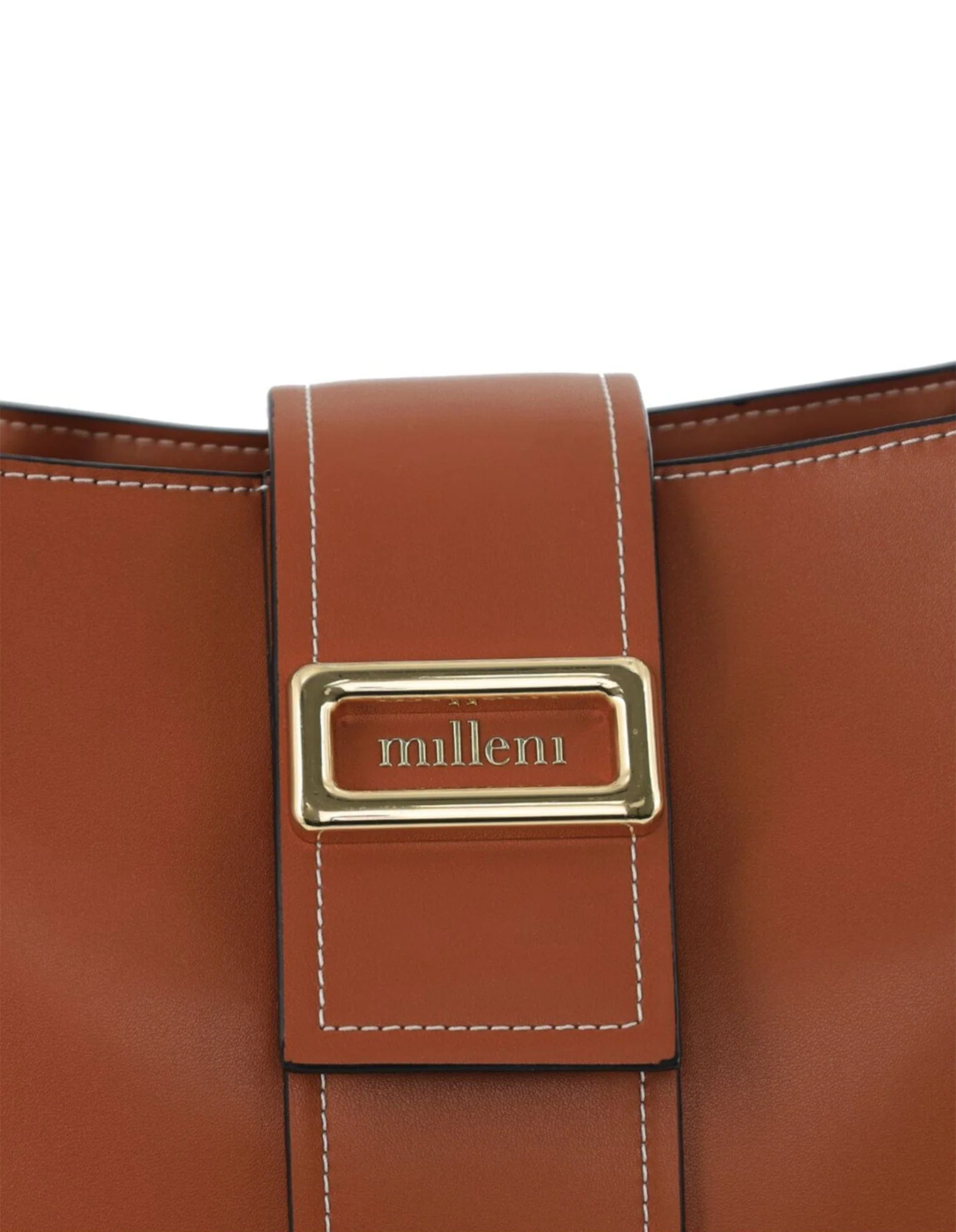 Milleni Women's Handbag Vegan Leather Fashion Stylish Mini Tote Bag (Tan) - Image 9