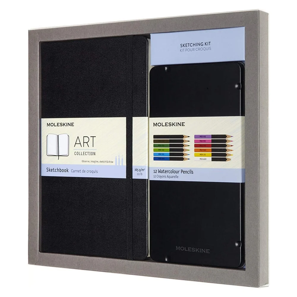 Moleskine 165gsm Sketchbook and Watercolour Pencils Bundle Set - Image 3