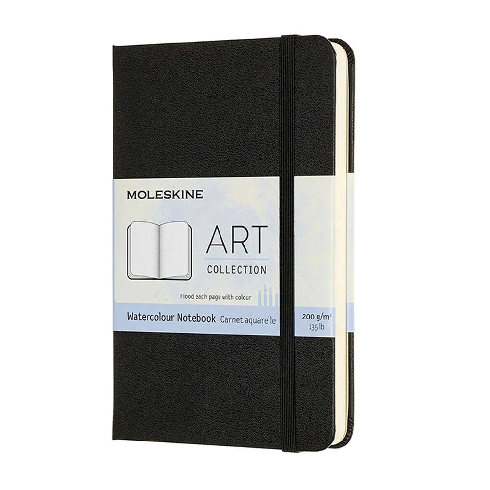 Moleskine Art Watercolour Hardcover Notebook Pocket (Black) - Image 3